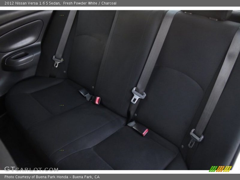 Fresh Powder White / Charcoal 2012 Nissan Versa 1.6 S Sedan