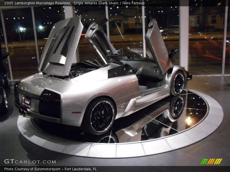Grigio Antares (Dark Silver) / Nero Perseus 2005 Lamborghini Murcielago Roadster
