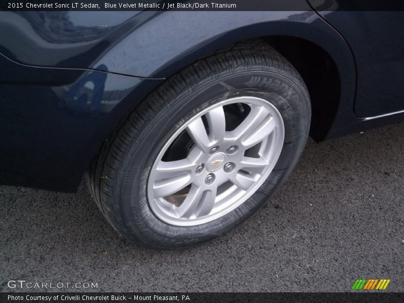 Blue Velvet Metallic / Jet Black/Dark Titanium 2015 Chevrolet Sonic LT Sedan