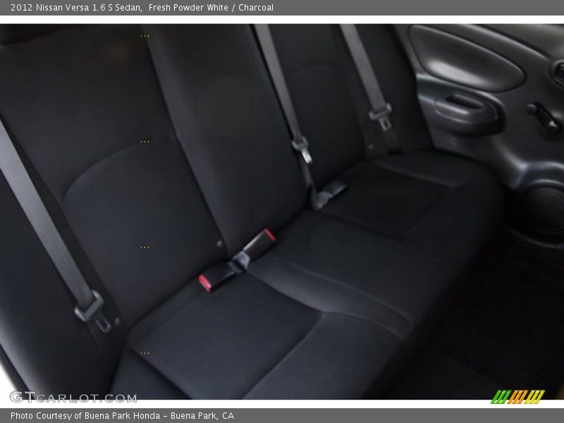 Fresh Powder White / Charcoal 2012 Nissan Versa 1.6 S Sedan