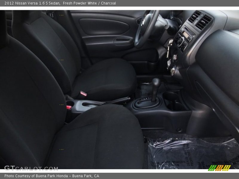 Fresh Powder White / Charcoal 2012 Nissan Versa 1.6 S Sedan