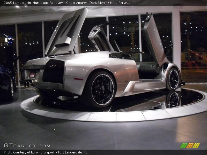 Grigio Antares (Dark Silver) / Nero Perseus 2005 Lamborghini Murcielago Roadster