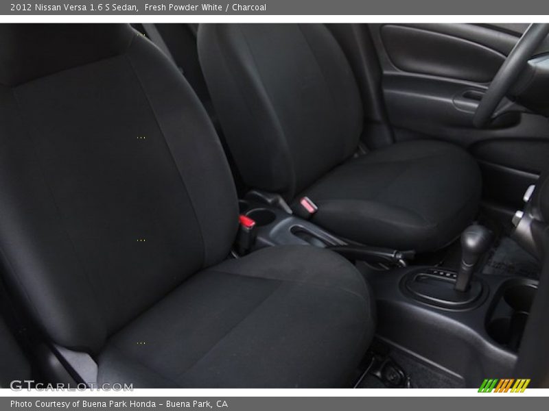 Fresh Powder White / Charcoal 2012 Nissan Versa 1.6 S Sedan