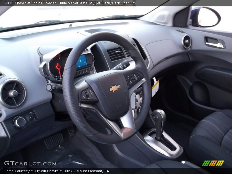 Blue Velvet Metallic / Jet Black/Dark Titanium 2015 Chevrolet Sonic LT Sedan