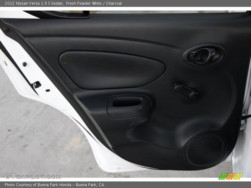 Fresh Powder White / Charcoal 2012 Nissan Versa 1.6 S Sedan