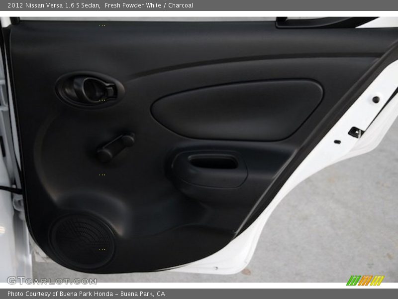 Fresh Powder White / Charcoal 2012 Nissan Versa 1.6 S Sedan