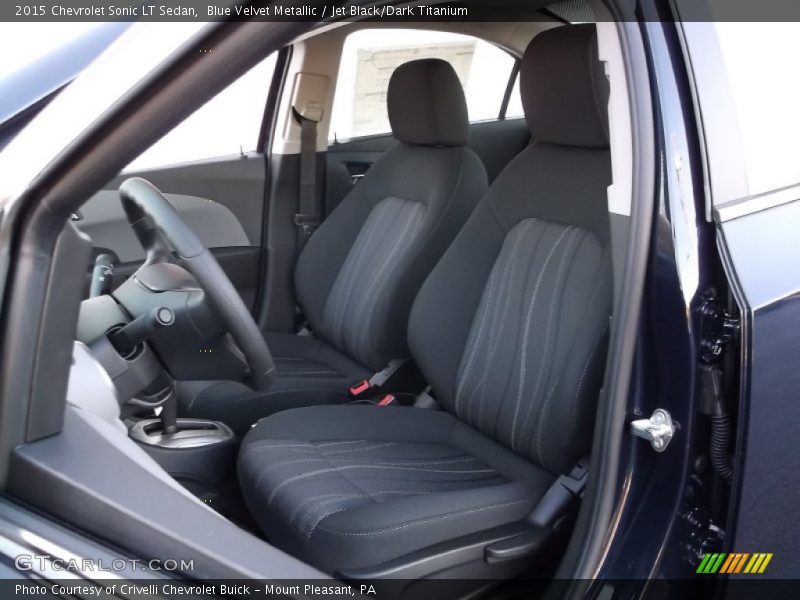 Blue Velvet Metallic / Jet Black/Dark Titanium 2015 Chevrolet Sonic LT Sedan