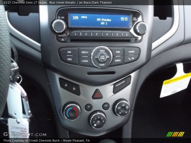 Blue Velvet Metallic / Jet Black/Dark Titanium 2015 Chevrolet Sonic LT Sedan