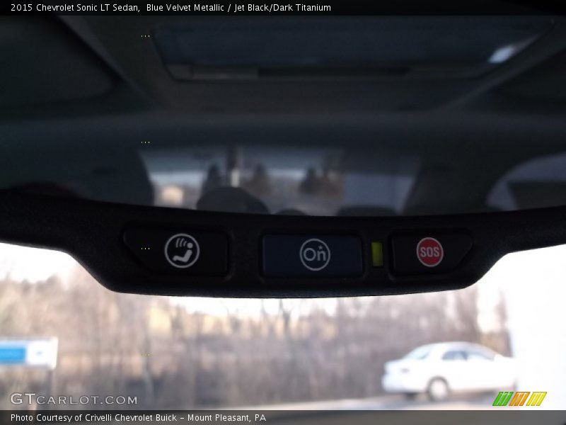 Blue Velvet Metallic / Jet Black/Dark Titanium 2015 Chevrolet Sonic LT Sedan