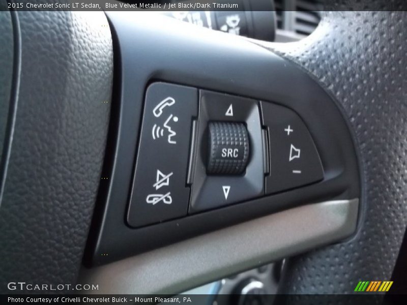 Blue Velvet Metallic / Jet Black/Dark Titanium 2015 Chevrolet Sonic LT Sedan