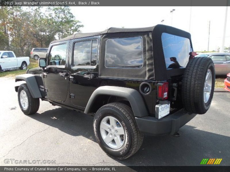 Black / Black 2015 Jeep Wrangler Unlimited Sport S 4x4
