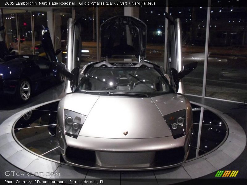 Grigio Antares (Dark Silver) / Nero Perseus 2005 Lamborghini Murcielago Roadster