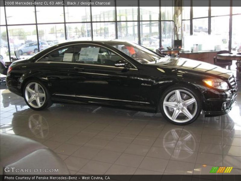 Black / designo Charcoal 2008 Mercedes-Benz CL 63 AMG