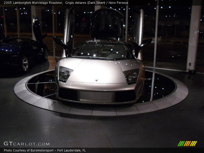 Grigio Antares (Dark Silver) / Nero Perseus 2005 Lamborghini Murcielago Roadster