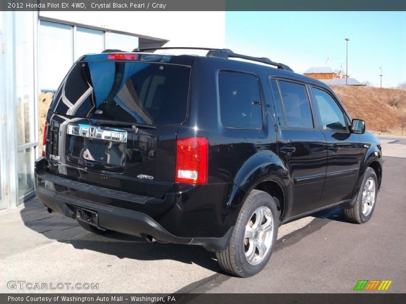 Crystal Black Pearl / Gray 2012 Honda Pilot EX 4WD