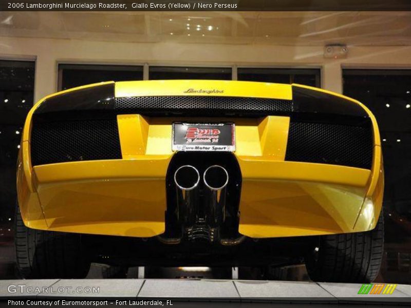 Giallo Evros (Yellow) / Nero Perseus 2006 Lamborghini Murcielago Roadster