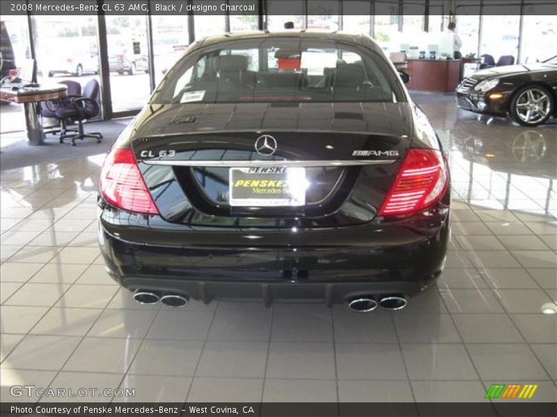 Black / designo Charcoal 2008 Mercedes-Benz CL 63 AMG