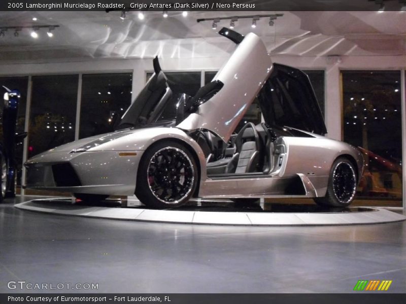 Grigio Antares (Dark Silver) / Nero Perseus 2005 Lamborghini Murcielago Roadster