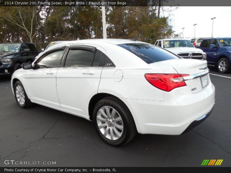 Bright White / Black/Light Frost Beige 2014 Chrysler 200 Touring Sedan