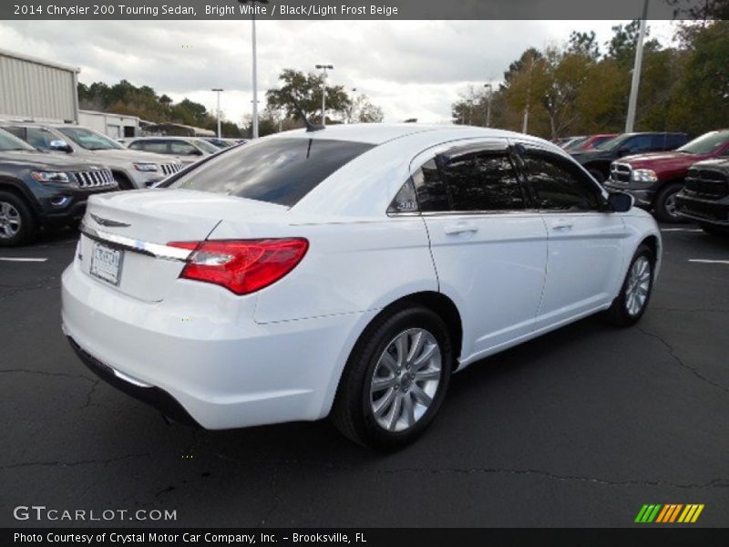 Bright White / Black/Light Frost Beige 2014 Chrysler 200 Touring Sedan