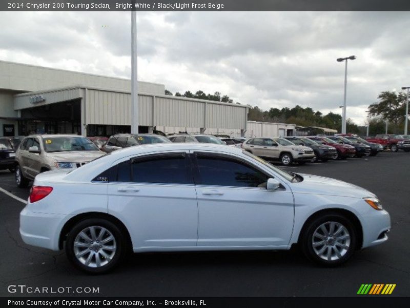 Bright White / Black/Light Frost Beige 2014 Chrysler 200 Touring Sedan