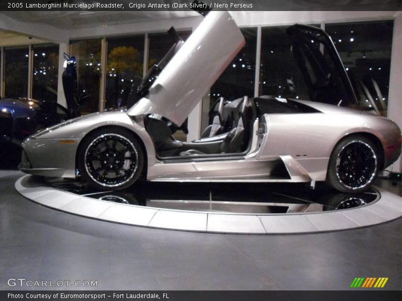 Grigio Antares (Dark Silver) / Nero Perseus 2005 Lamborghini Murcielago Roadster