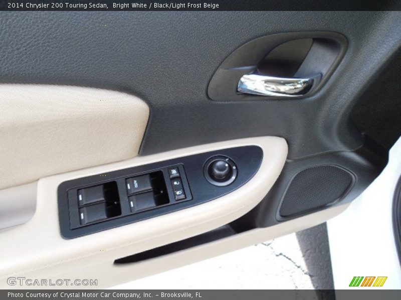 Bright White / Black/Light Frost Beige 2014 Chrysler 200 Touring Sedan