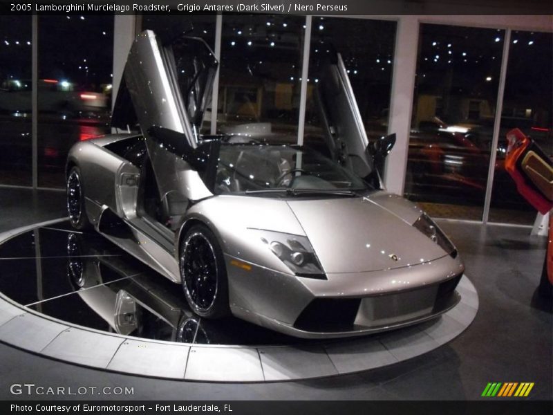 Grigio Antares (Dark Silver) / Nero Perseus 2005 Lamborghini Murcielago Roadster