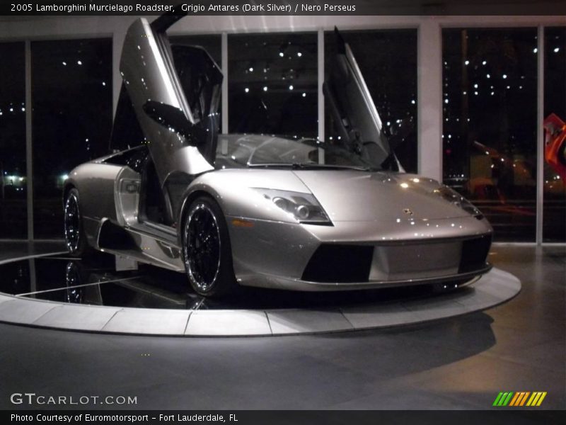 Grigio Antares (Dark Silver) / Nero Perseus 2005 Lamborghini Murcielago Roadster