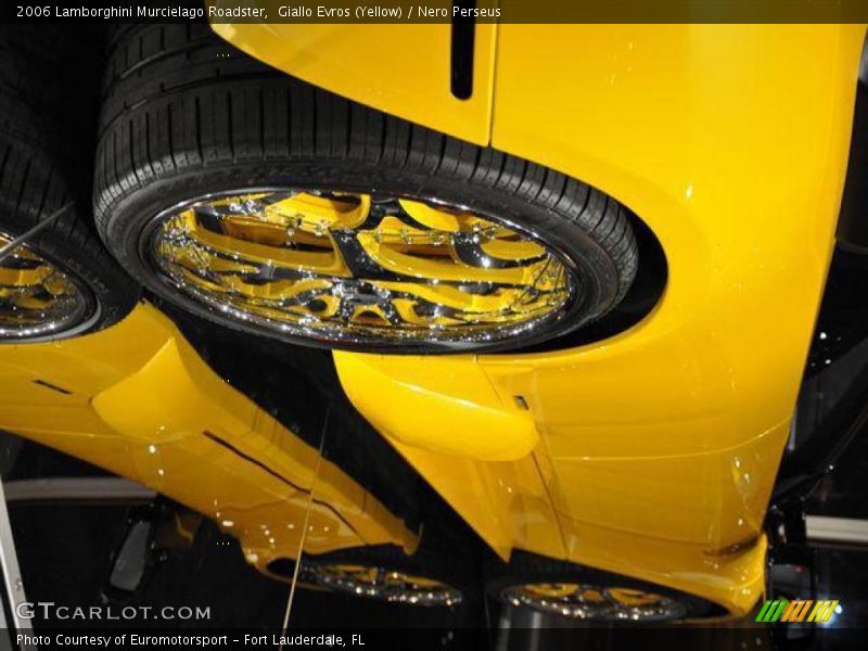 Giallo Evros (Yellow) / Nero Perseus 2006 Lamborghini Murcielago Roadster