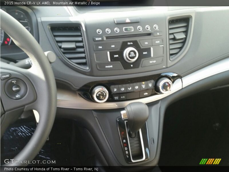 Mountain Air Metallic / Beige 2015 Honda CR-V LX AWD