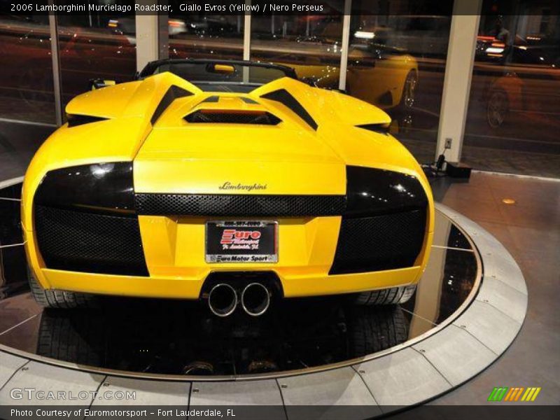 Giallo Evros (Yellow) / Nero Perseus 2006 Lamborghini Murcielago Roadster