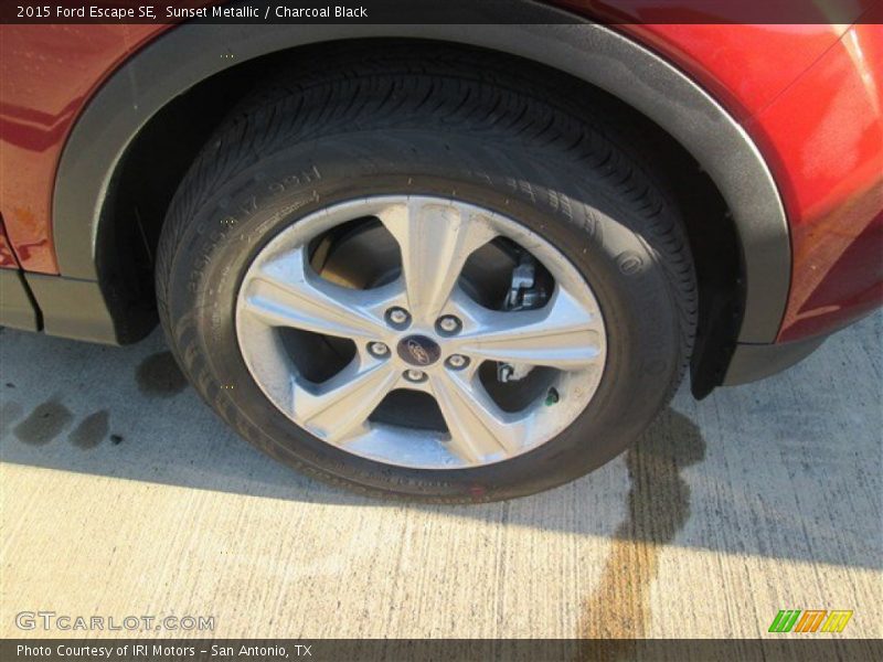 Sunset Metallic / Charcoal Black 2015 Ford Escape SE