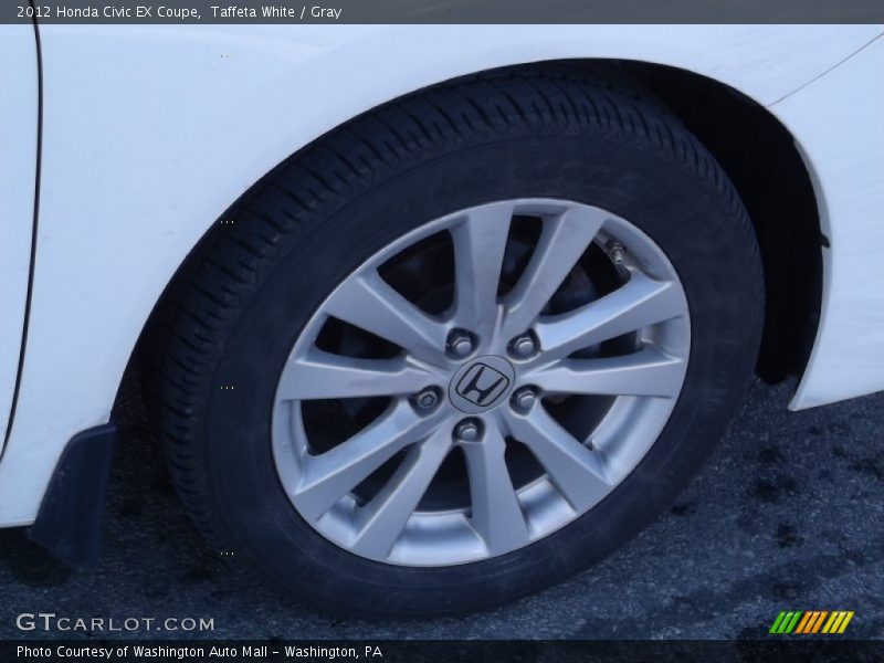 Taffeta White / Gray 2012 Honda Civic EX Coupe