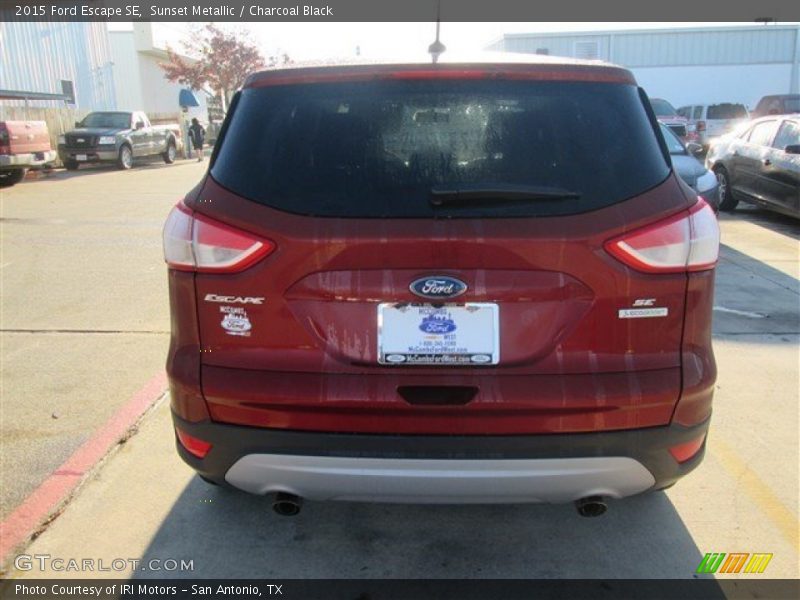 Sunset Metallic / Charcoal Black 2015 Ford Escape SE