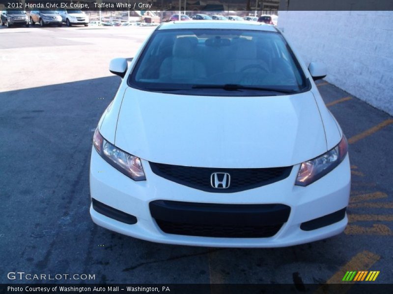 Taffeta White / Gray 2012 Honda Civic EX Coupe