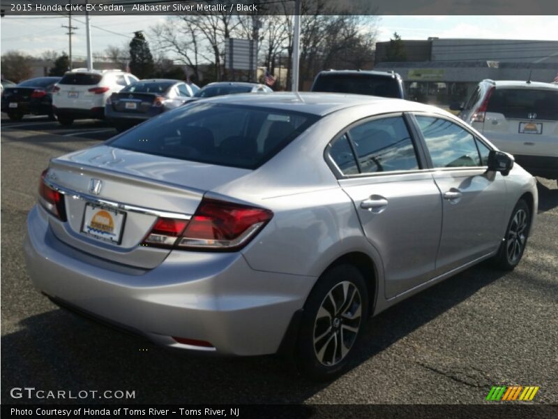 Alabaster Silver Metallic / Black 2015 Honda Civic EX Sedan
