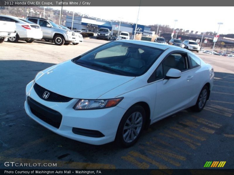 Taffeta White / Gray 2012 Honda Civic EX Coupe