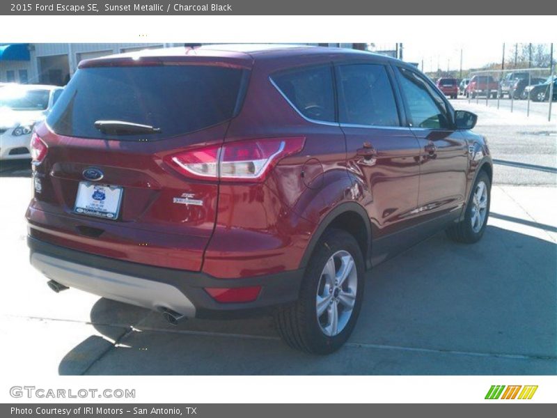 Sunset Metallic / Charcoal Black 2015 Ford Escape SE