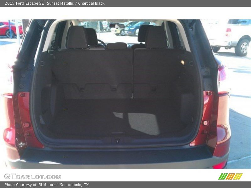 Sunset Metallic / Charcoal Black 2015 Ford Escape SE