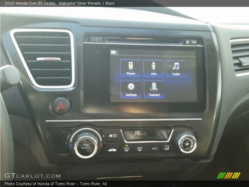 Alabaster Silver Metallic / Black 2015 Honda Civic EX Sedan
