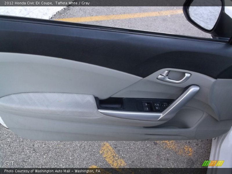 Taffeta White / Gray 2012 Honda Civic EX Coupe