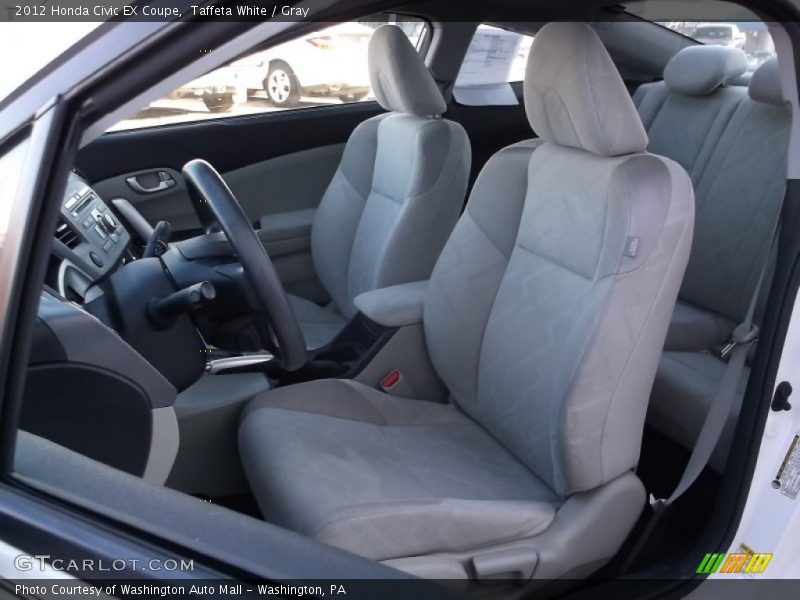 Taffeta White / Gray 2012 Honda Civic EX Coupe