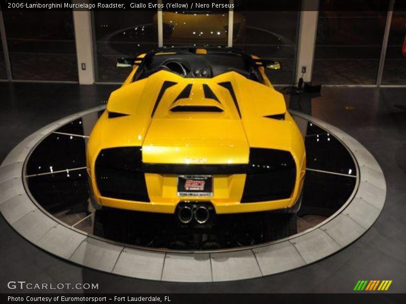 Giallo Evros (Yellow) / Nero Perseus 2006 Lamborghini Murcielago Roadster