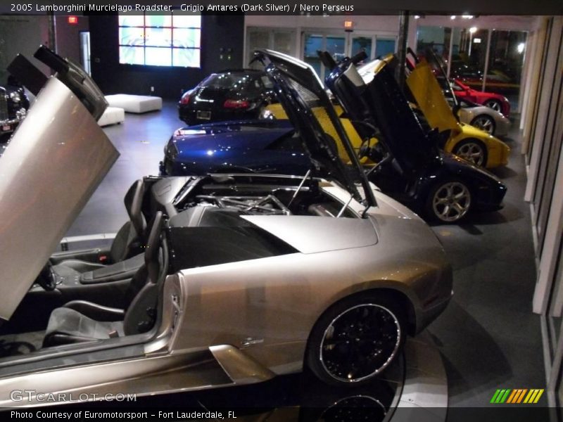 Grigio Antares (Dark Silver) / Nero Perseus 2005 Lamborghini Murcielago Roadster