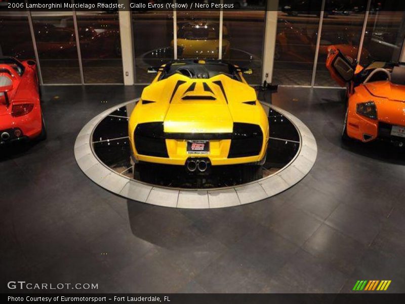 Giallo Evros (Yellow) / Nero Perseus 2006 Lamborghini Murcielago Roadster