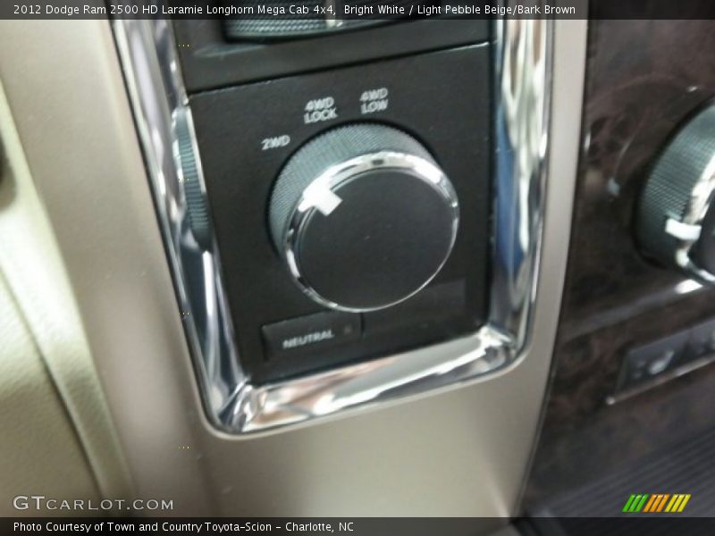 Bright White / Light Pebble Beige/Bark Brown 2012 Dodge Ram 2500 HD Laramie Longhorn Mega Cab 4x4