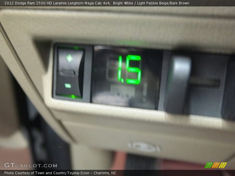 Bright White / Light Pebble Beige/Bark Brown 2012 Dodge Ram 2500 HD Laramie Longhorn Mega Cab 4x4