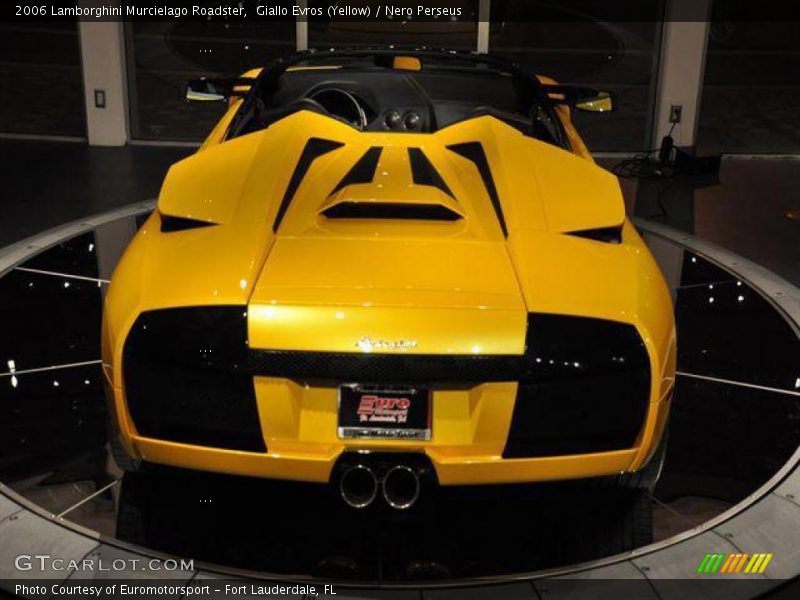 Giallo Evros (Yellow) / Nero Perseus 2006 Lamborghini Murcielago Roadster
