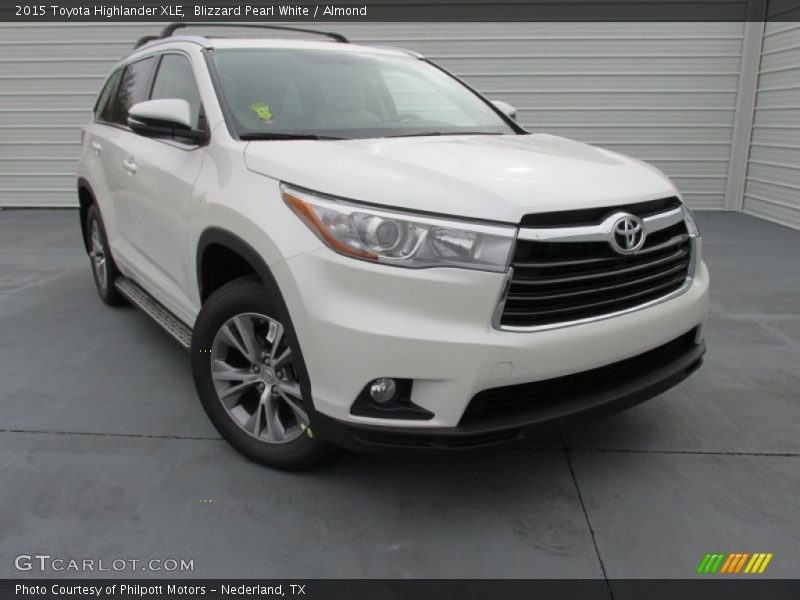 Blizzard Pearl White / Almond 2015 Toyota Highlander XLE